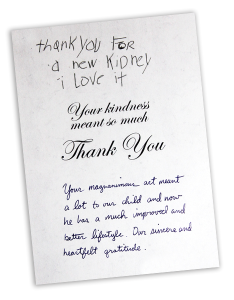 Thank you note